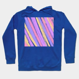 Pink Purple blue yellow pastel watercolor art Hoodie